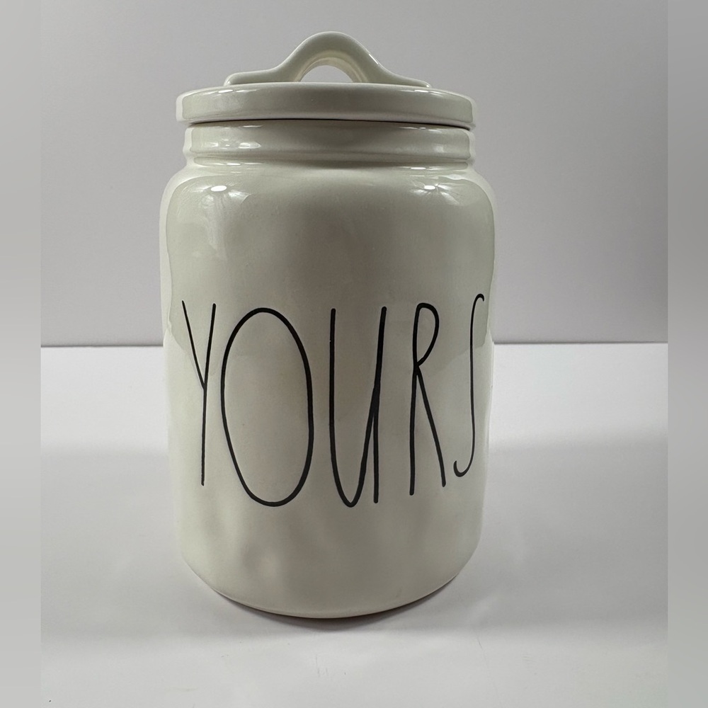 Rae Dunn “YOURS” Canister by the Artisan Collection by Magenta-White Ceramic